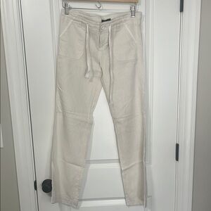 Off white linen pants